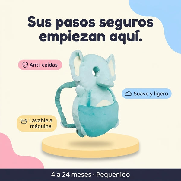 Almohadilla anticaida para bebe azul