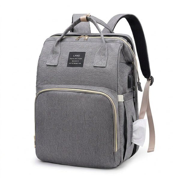 Mochila para pañales con cuna